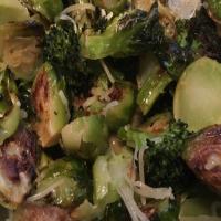 Roasted Broccoli and Brussel Sprouts_image