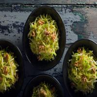 Savoy Cabbage Slaw With Applesauce Vinaigrette and Mustard Seeds_image