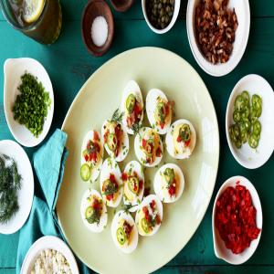 Surf and Turf Deviled Eggs image