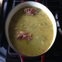 Ham Bone and Green Split Pea Soup image