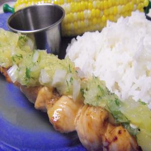 Maple-Glazed Chicken Kabobs With Sweet Jalapeno Salsa_image