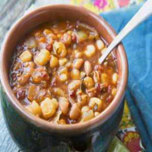 VEGAN POSOLE WITH GROUND CHILES image