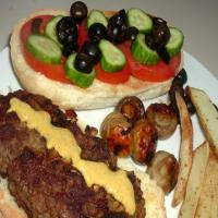 Lamb Burger Middle Eastern Style image