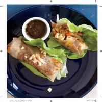 Crispy Spring Rolls with Spicy Tofu, Vegetables, and Toasted Nuts_image