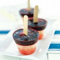 Watermelon, Lemonade, and Blueberry Ice Pops image