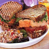 Salmon Club Sandwich image