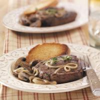 Steaks with French Onion Sauce image