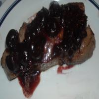 Beef Tenderloin in Cherry Sauce image