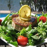 Grilled Tuna Steaks With Lemon-Pepper Butter image
