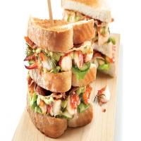 Lobster club sandwich with sweet lime mayonnaise and avocado_image