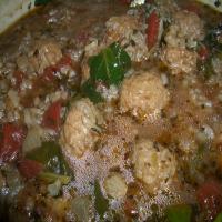 Parmesan Meatball Soup image