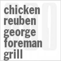 Chicken Reuben - George Foreman Grill_image