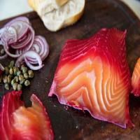 Beet- and Horseradish-Cured Salmon image