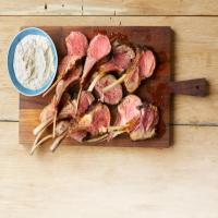 Spice-Rubbed Lamb Rack with Yogurt and Fresh Herbs image