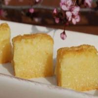BUTTER MOCHI - Japanese Sweet Chewy Dessert image