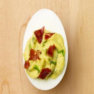 Green Deviled Eggs and Ham image