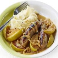 Creamy cider & sausage braise with apples & mash image