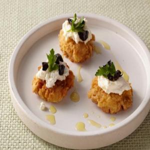 Panelle with Ricotta and Oil-Cured Black Olives_image