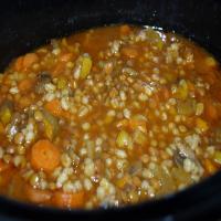 Slow Cooker Lentil Vegetable Soup image