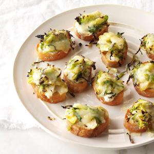 Roasted Brussels Sprouts & 3-Cheese Crostini_image