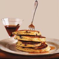 Cornmeal and Currant Griddlecakes with Apple-Cinnamon Syrup image