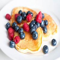 Whole Wheat Pancakes with Fresh Strawberries image