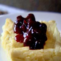 Baked Blintzes with Fresh Blueberry Sauce_image