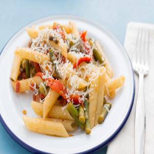 Asparagus Roasted Red Pepper Pasta Toss_image