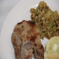 Pork Chops With Pan Fried Stuffing_image