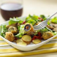 Grilled Chicken Salad With Chorizo-Stuffed Olives in Citrus Vina_image