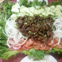 Elephant Walks Loc Lac (Cambodian Beef With Lime Dipping Sauce)_image