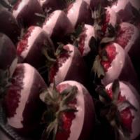 Amy's Chocolate covered, homemade marshmallow dipped Strawberries!_image