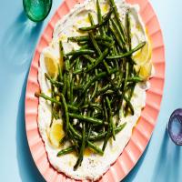 3-Ingredient Charred Green Beans with Ricotta and Lemon image