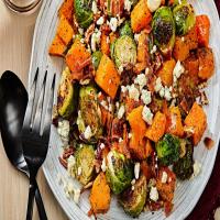 Roasted Brussels Sprouts with Bacon & Butternut Squash_image