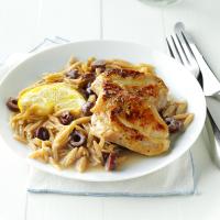 Lemon-Olive Chicken with Orzo image