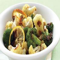 Roasted Broccoli and Cauliflower with Lemon and Garlic image