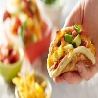 Eggs and Bacon Pancake Tacos image