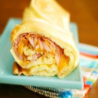 Baked Ham and Cheese Omelet Roll image