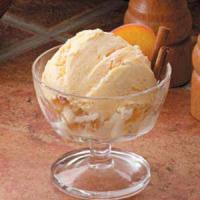 Homemade Peach Ice Cream image
