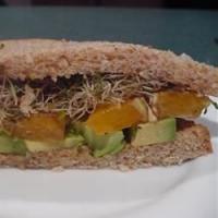 Avocado and Orange Sandwich image