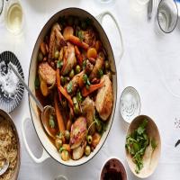 Chicken Tagine with Almonds, Apricots, and Olives_image