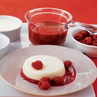 Buttermilk Custard with Raspberry Sauce image