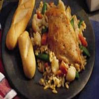 Caesar Chicken with Orzo image