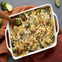 Cracker-Topped Brussels Sprouts & Bacon Casserole_image