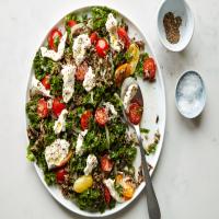 Massaged Kale with Tomatoes, Creamed Mozzarella, and Wild Rice_image