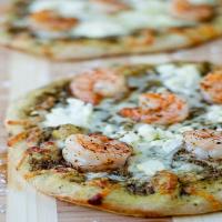 Shrimp and Pesto Pizza with Goat Cheese Recipe - (4.7/5)_image