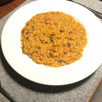 Pumpkin Risotto with Bacon and Pine Nuts_image