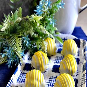 Blueberry Lemon Truffles ~ Behind The Curtain Dessert Challenge_image