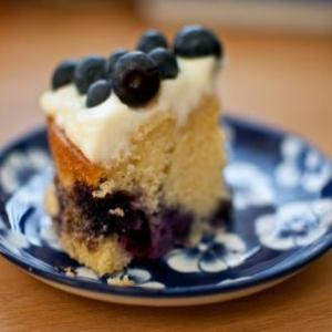 Blueberry soured cream cake image