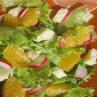 Spring Greens With Orange Curry Dressing image